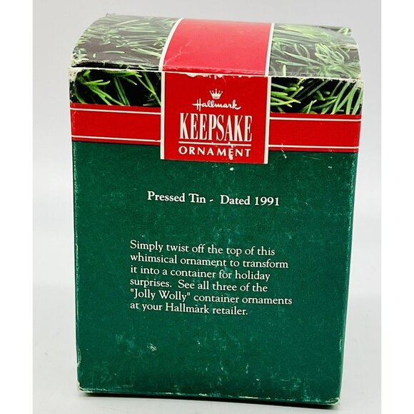 Hallmark Keepsake Jolly Wolly Soldier Ornament Christmas 1991 Pressed Tin - Picture 8 of 8